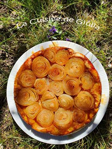 Tarte tatin aux oignons de Roscoff