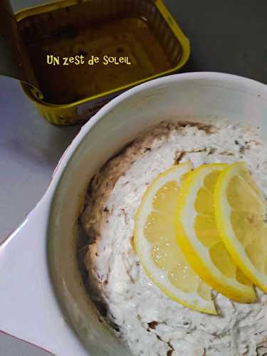 Tartinade de sardines avec yaourt grec et piment d’Espelette