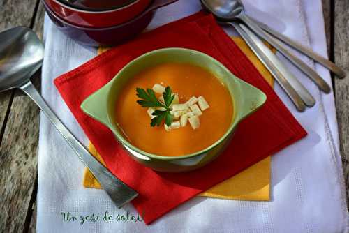 Velouté de courge au parmesan