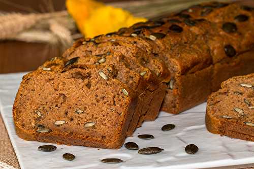 Breadcake à la patate douce et aux graines de courge