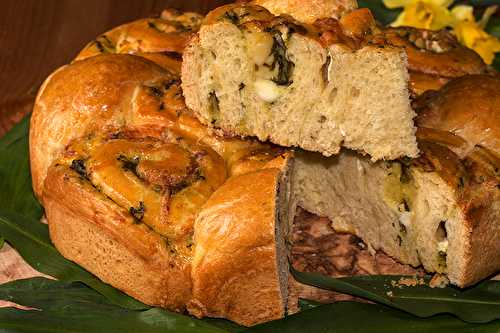 Brioche au Chaource, à l’ail des ours