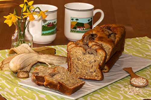 Cake aux bananes et flocons d'avoine