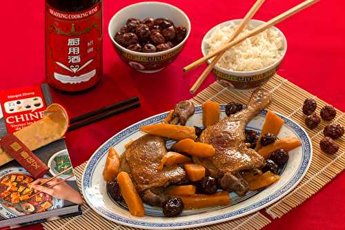 Canard au vin de riz et à la patate douce