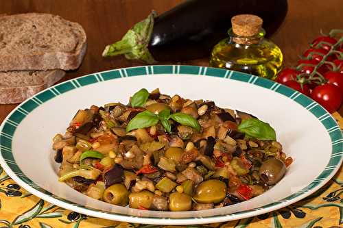 Caponata sicilienne d'aubergines