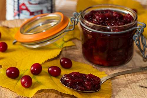 Chutney d’Atocas, ou canneberges, au sirop d’érable