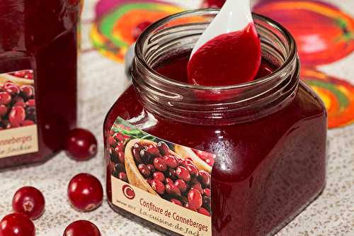 Confiture de canneberges au sirop d'érable