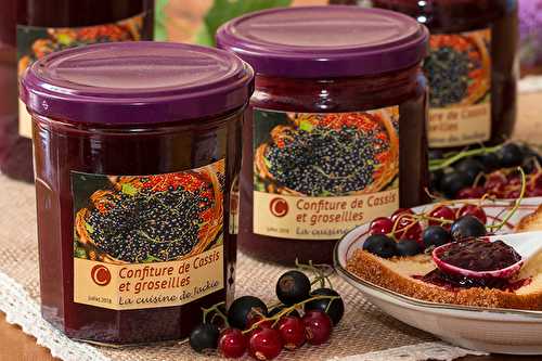 Confiture de cassis-groseilles