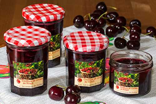 Confiture de cerises noires au Kirsch