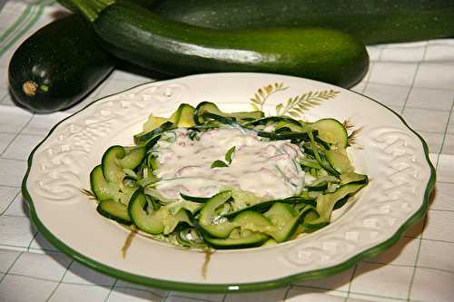 Courgettes à la carbonara