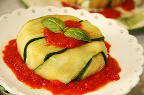 Courgettes au chèvre frais en Charlotte