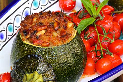 Courgettes Rondes Farcies au Boulgour