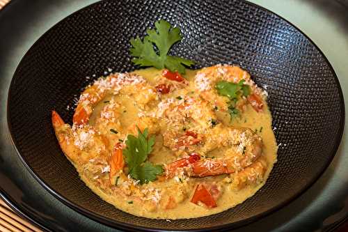 Curry de crevettes coco-coriandre