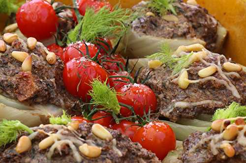 Fenouils farcis aux champignons et feta