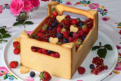Gâteau cagette de fruits