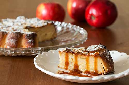 Gâteau invisible aux pommes et caramel au sirop d'érable