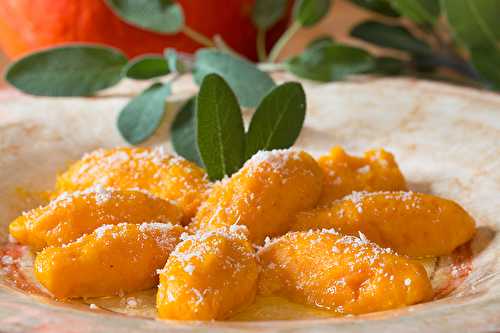 Gnocchi fondants de potiron au beurre de sauge et parmesan