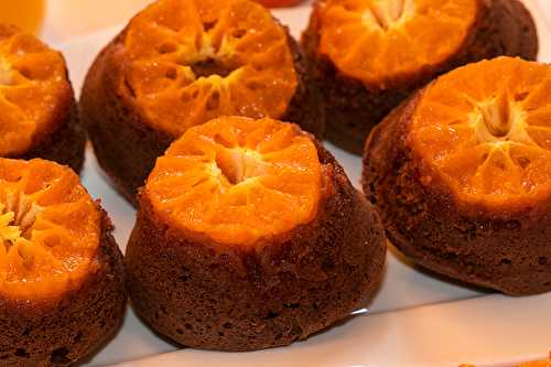 Muffins mandarine-chocolat en tatin