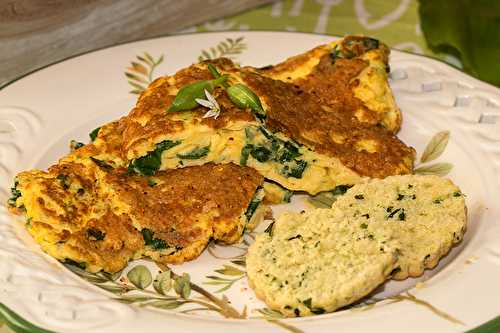 Omelette à l'ail des ours et à la Tomme de Savoie