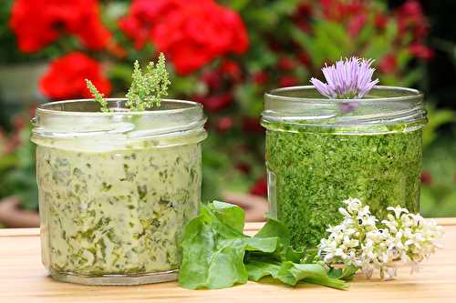 Pesto et beurre d'oseille