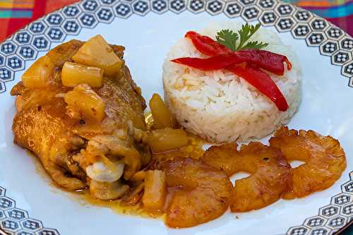 Poulet à l'ananas à la cubaine