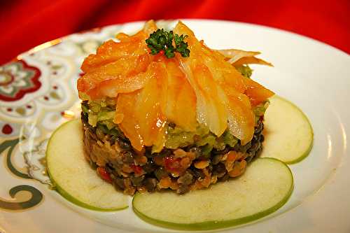 Salade de haddock aux lentilles et pommes vertes