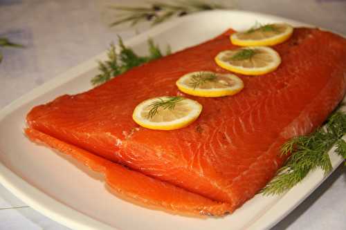 Saumon Gravlax au sirop d'érable