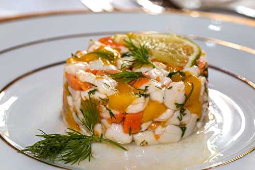 Tartare de St-Jacques et mangue à l’huile d’Argan