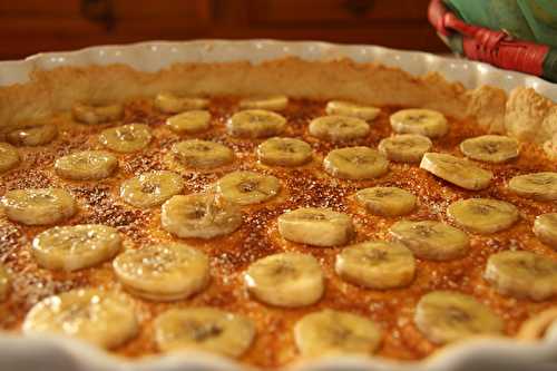 Tarte à la banane et à la noix de coco