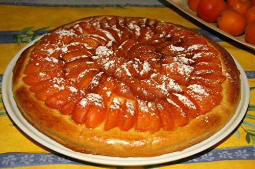 Tarte fine briochée aux abricots