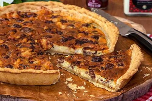 Tarte Francomtoise à la cancoillotte au Kirsch