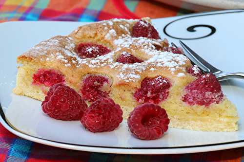 Tarte mousseline aux framboises