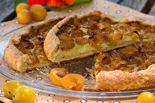 Tarte rustique aux mirabelles à la crème d'amande