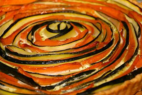 Tarte spirale aux courgettes et carottes