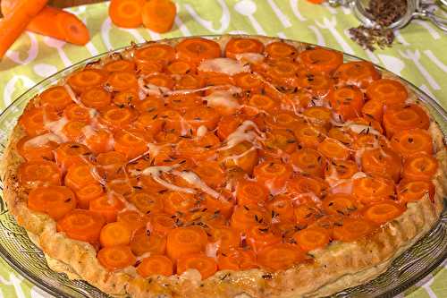 Tarte Tatin aux carottes et au Comté