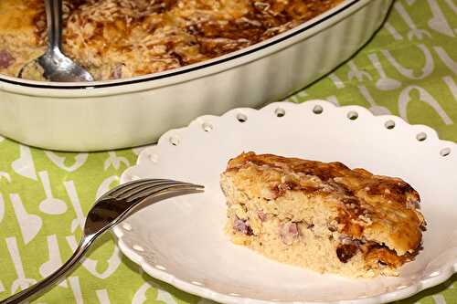 Gratin de céleri aux cubes de jambon