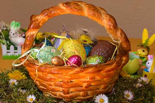 Panier de Pâques brioché