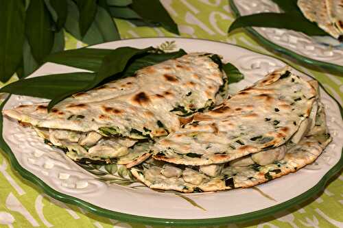 Galettes à l’ail des ours comme des tacos