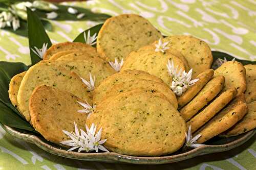 Sablés au parmesan et ail des ours