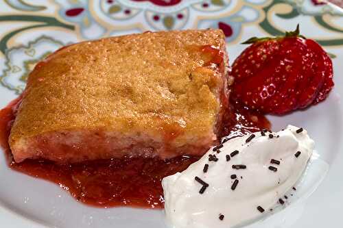 Le pouding fraises-rhubarbe de Grand-Maman Louise