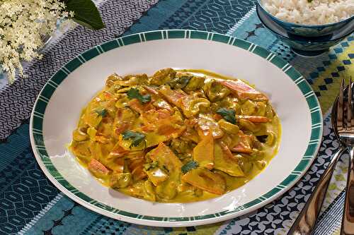 Sauté végétal au cari de carottes, noix de coco et noix de cajou