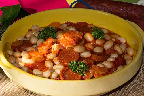 Coco de Paimpol à la tomate et au chorizo