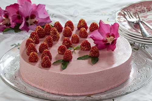 Entremet framboises et amandes