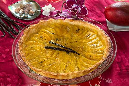 Tarte aux mangues et à la vanille Bourbon