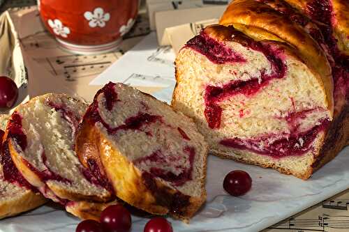 Babka aux canneberges et sirop d'érable