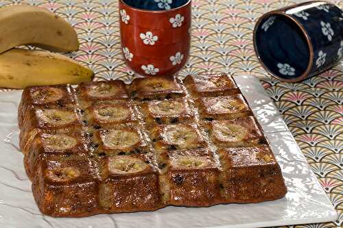 Moelleux à la banane aux pépites de chocolat