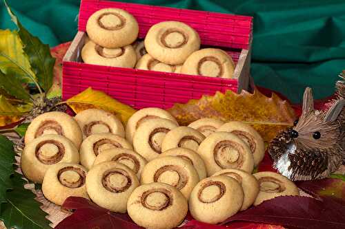 Biscuits sablés champignons