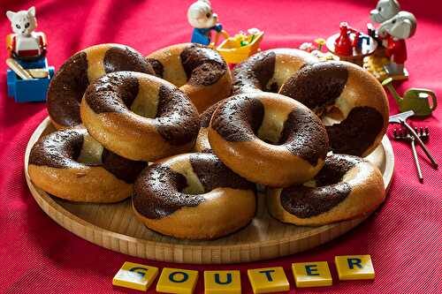 Donuts marbrés au chocolat