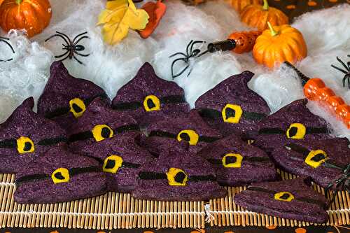 Biscuits chapeaux de sorcières pour Halloween