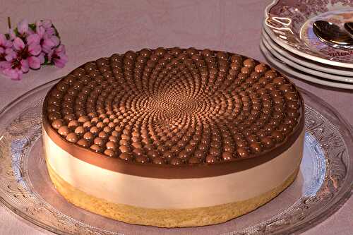 Entremet pommes caramel