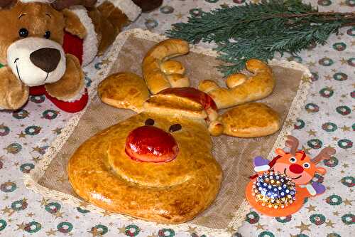 Brioche Rodolphe, le petit renne au nez rouge